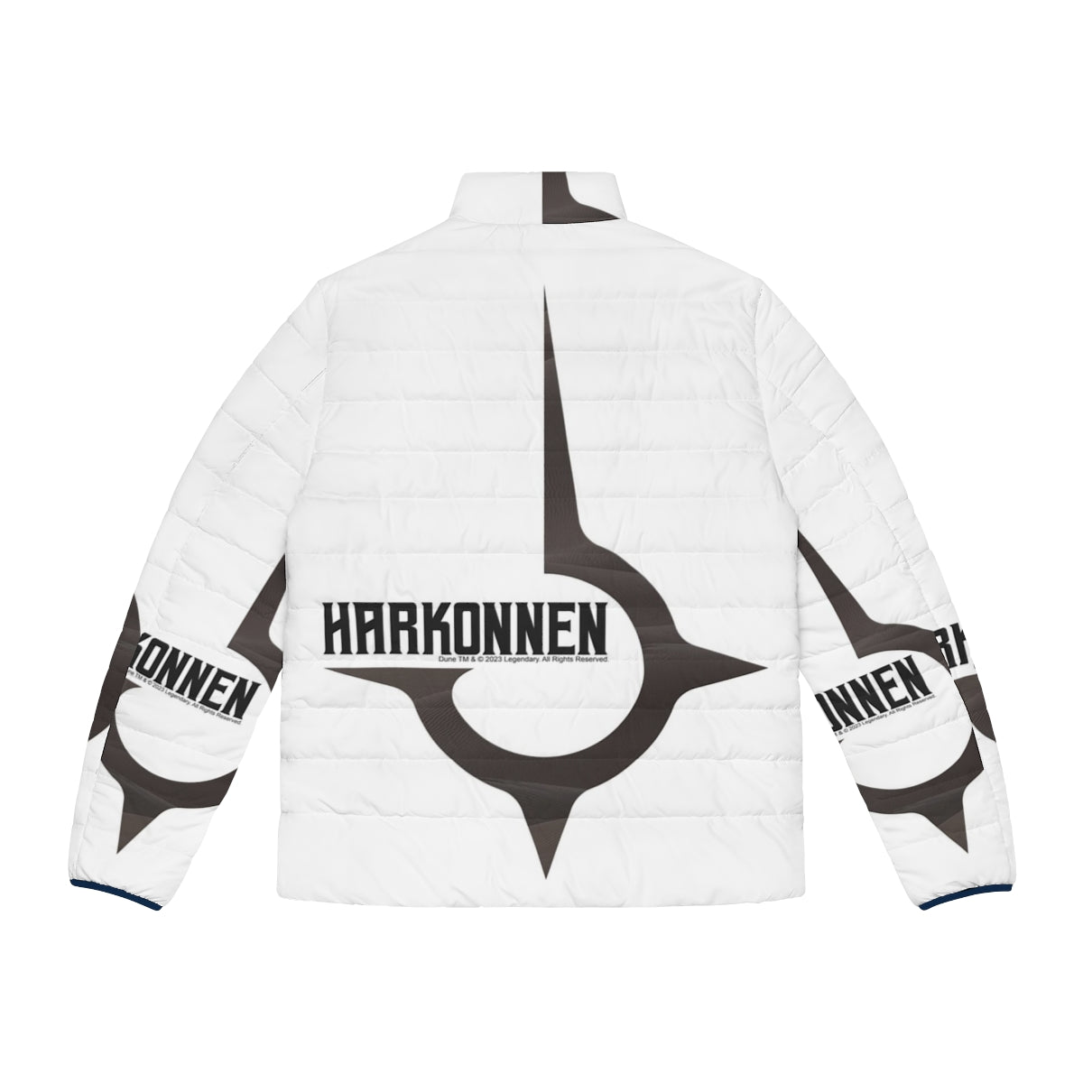 House Harkonnen Black Puffer Jacket from the Dune 2020 movie - Back