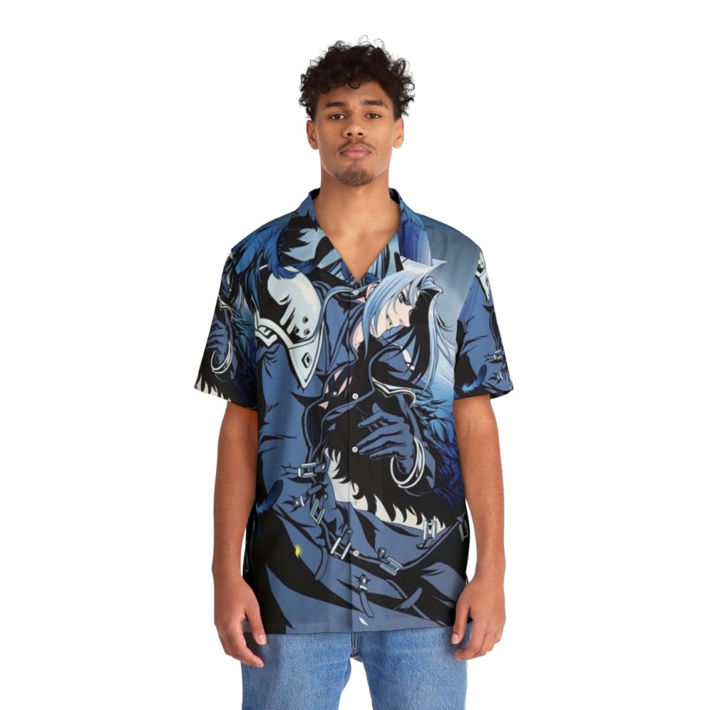 Sephiroth Inspired Hawaiian Shirt - People Front