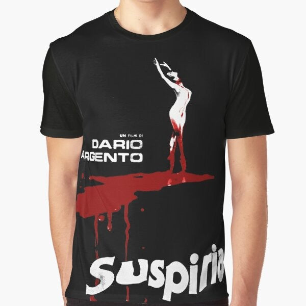 Suspiria Blood Graphic T-Shirt featuring a blood pool design inspired by the classic Italian horror film