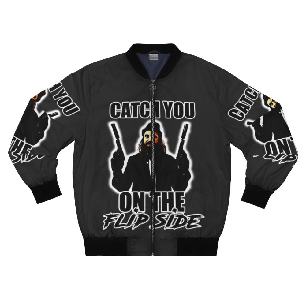 Boondock Saints "Catch You on the Flip Side" Bomber Jacket with Rocco design