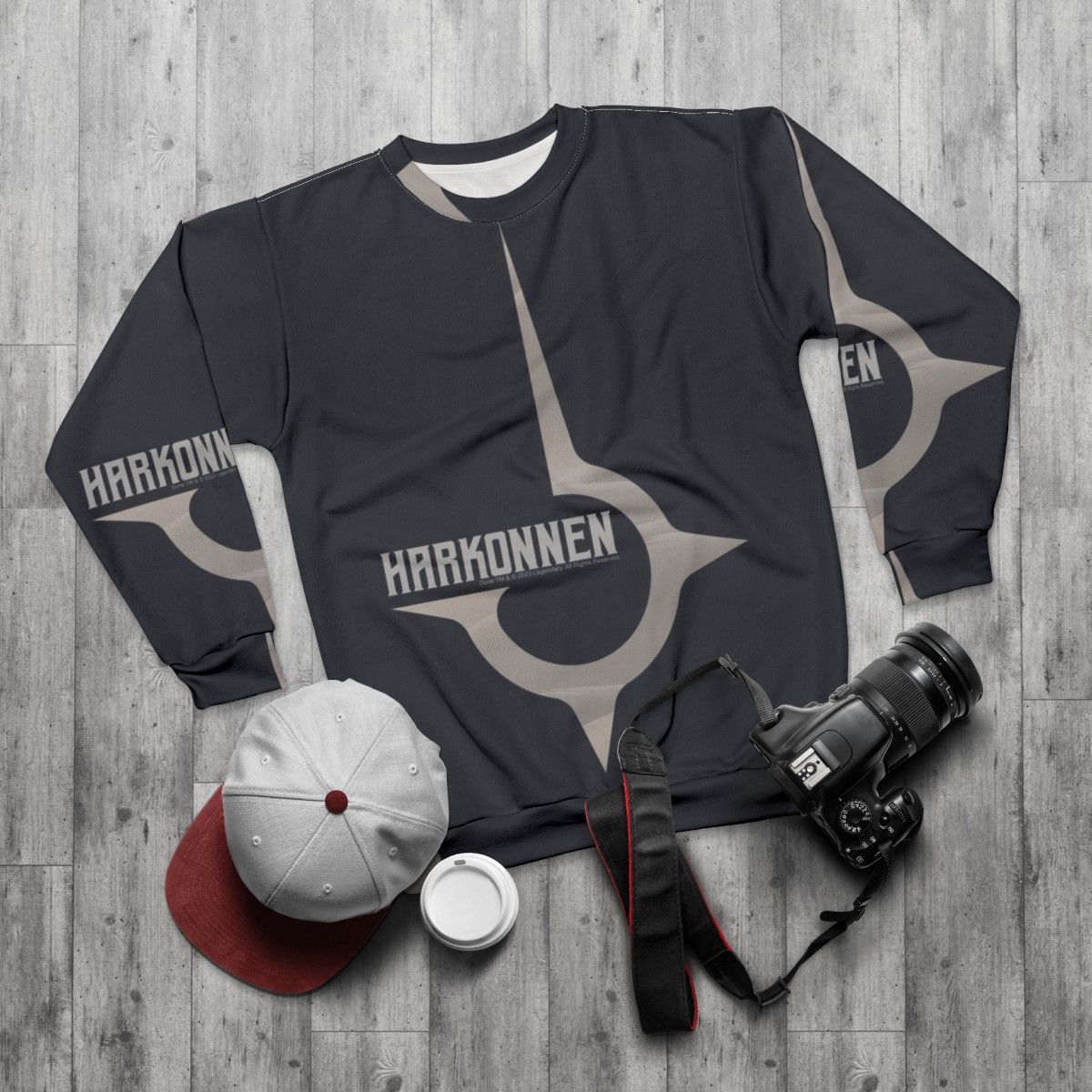 Dune House Harkonnen Gray Sweatshirt - flat lay