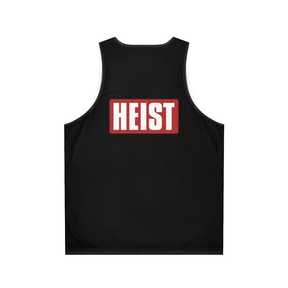 Money Heist Text Art Unisex Tank Top - Back