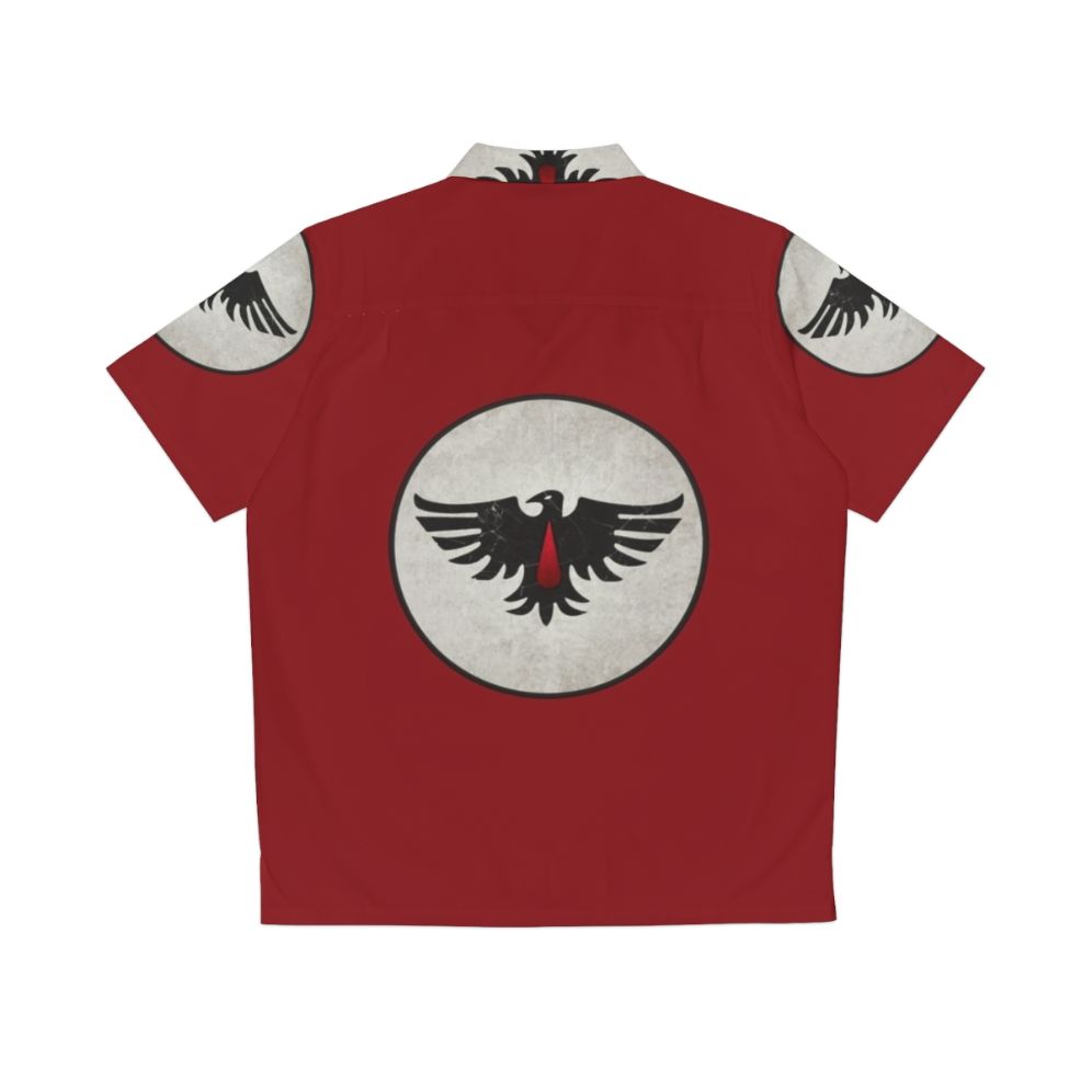 Blood Ravens Military-Inspired Hawaiian Shirt - Back