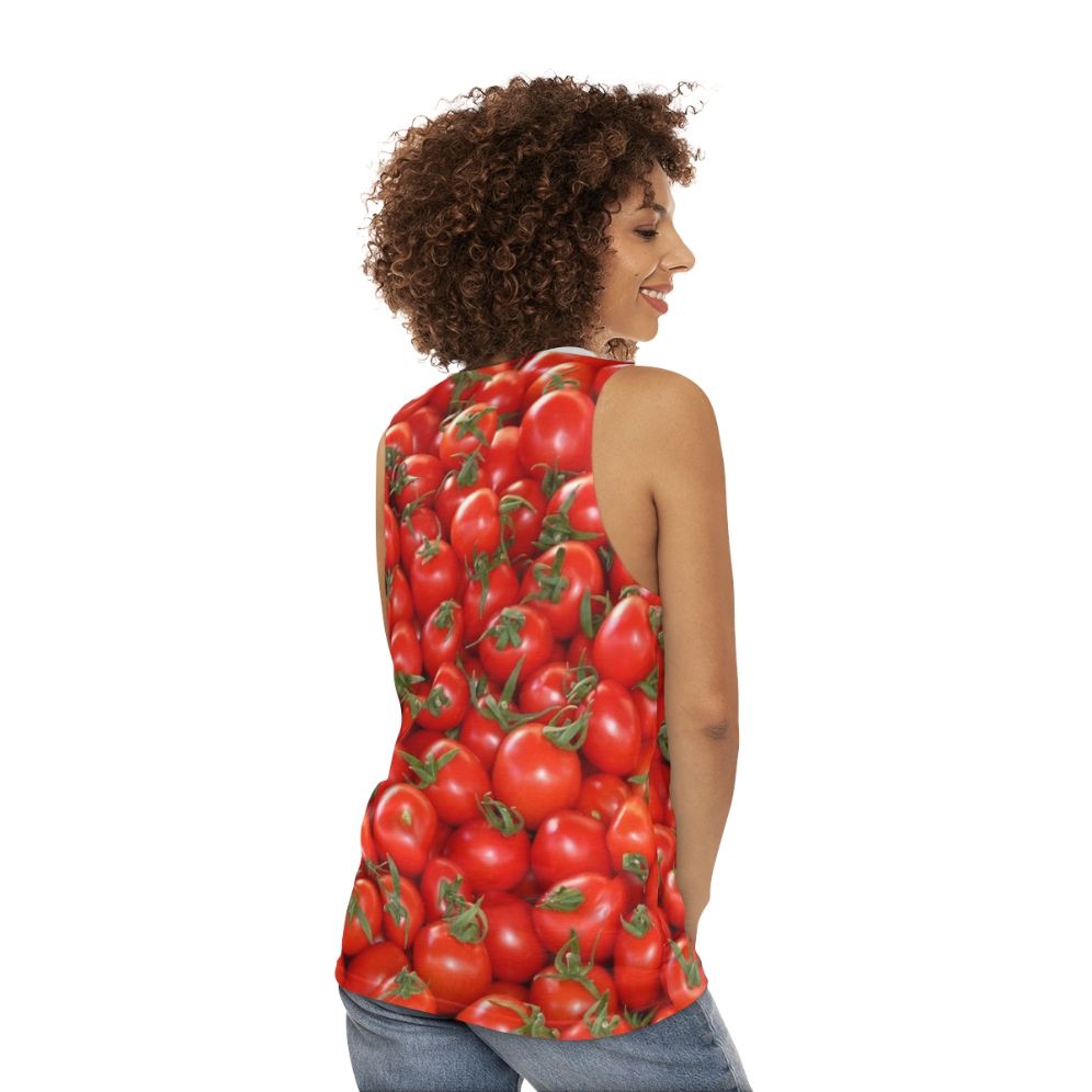 Tomatoes Unisex Tank Top - women back