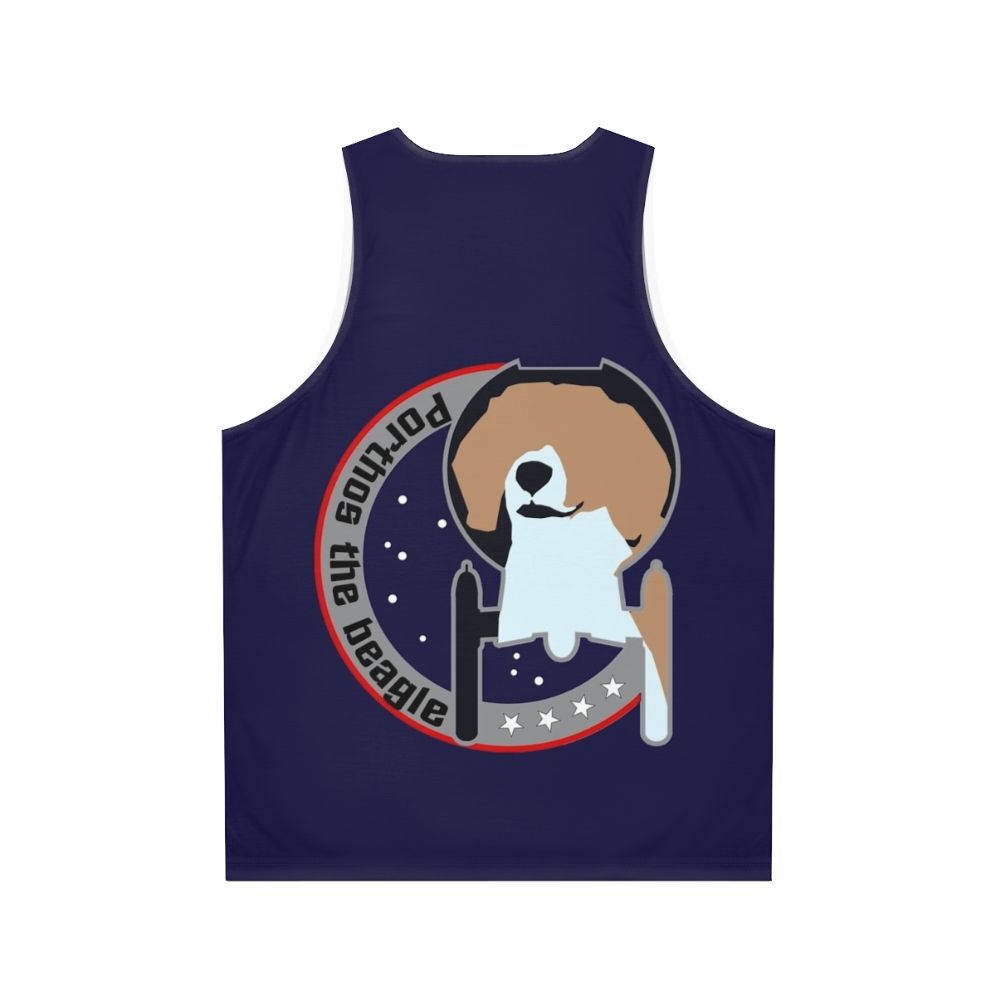 Porthos Star Trek Enterprise Unisex Tank Top - Back