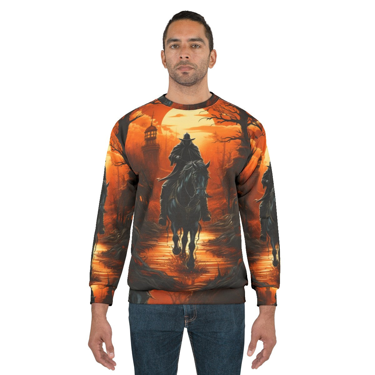 Headless Horseman Halloween Sweatshirt - men