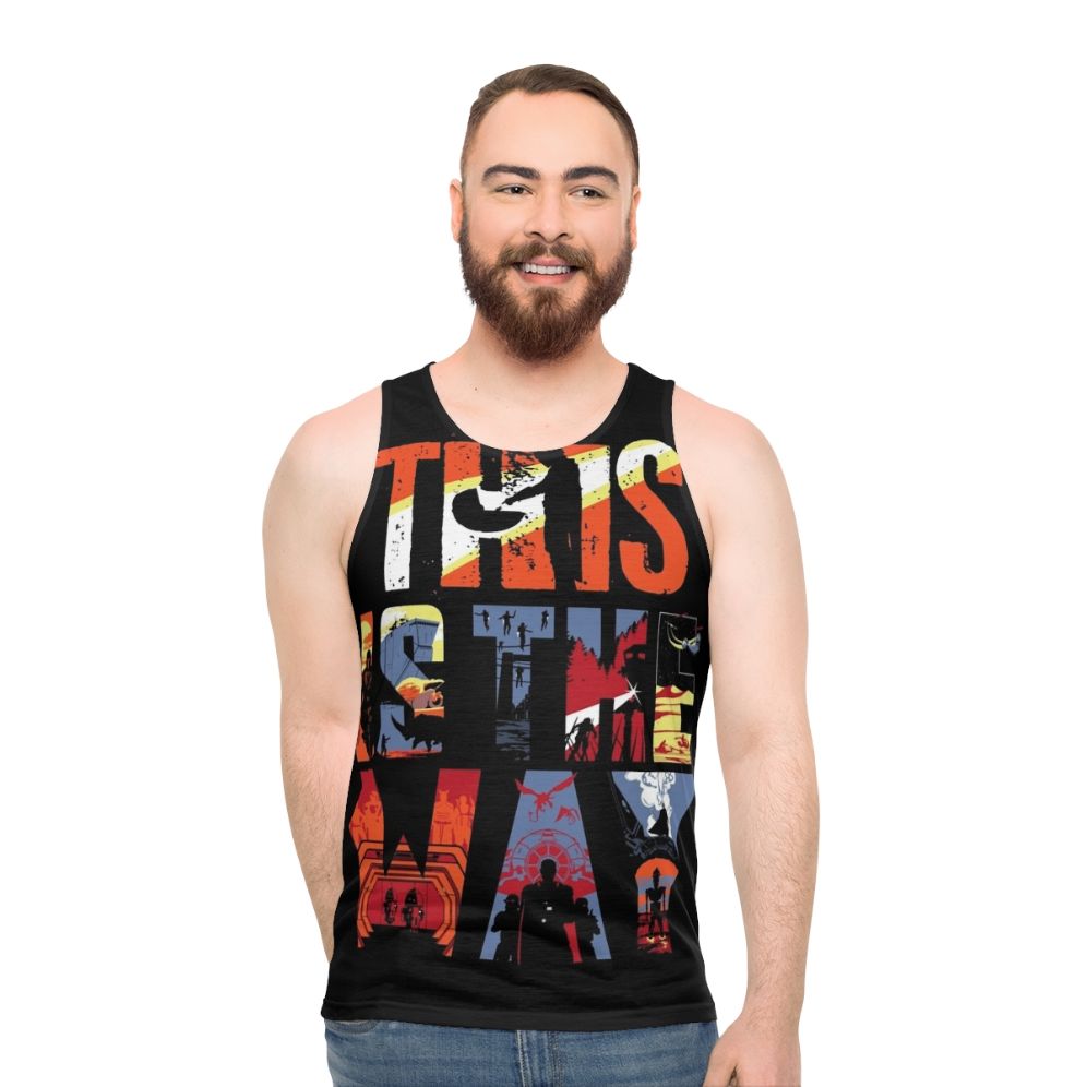 Mandalorian Star Wars Unisex Tank Top - men