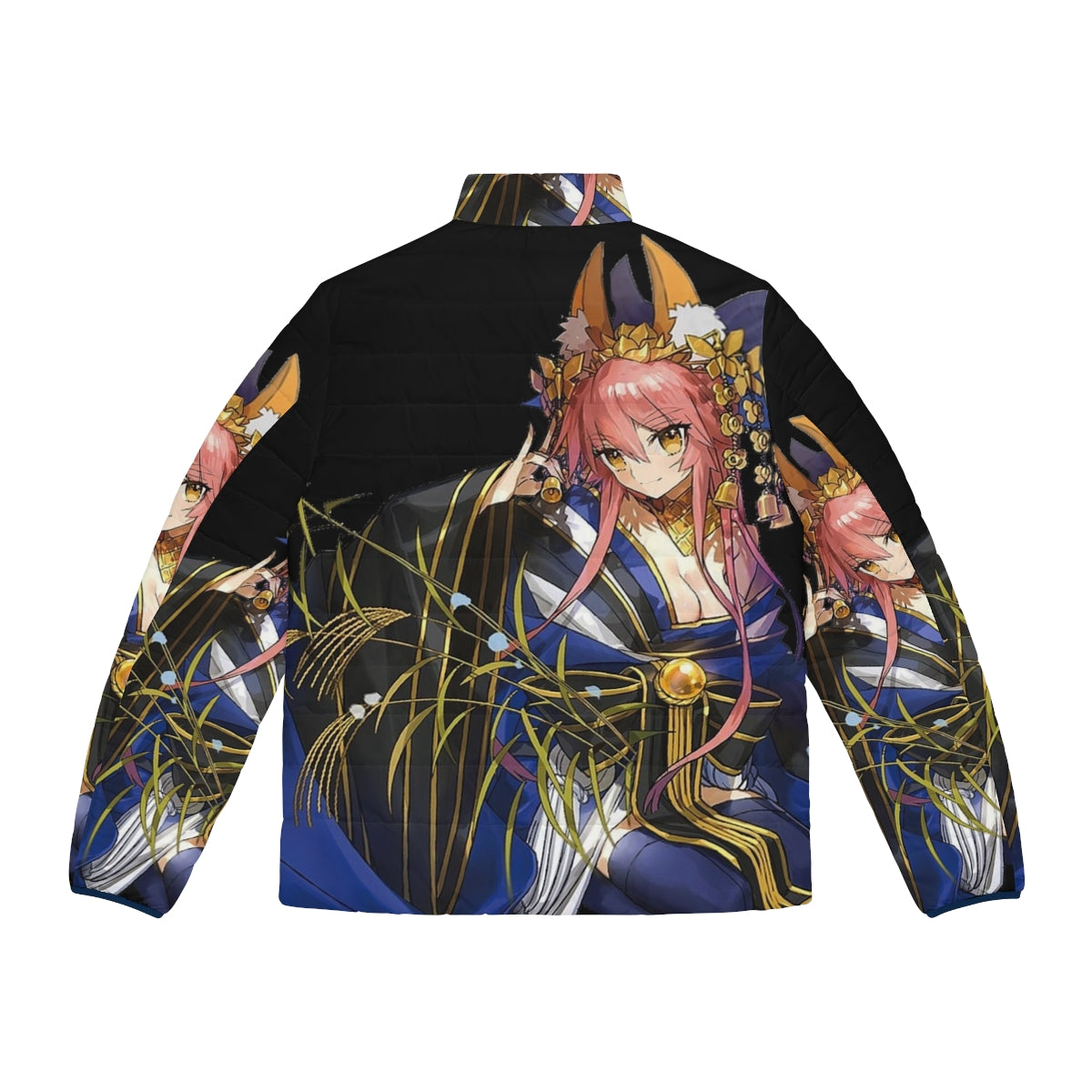 Tamamo No Mae Fate Grand Order Puffer Jacket for anime cosplay and otaku fashion - Back