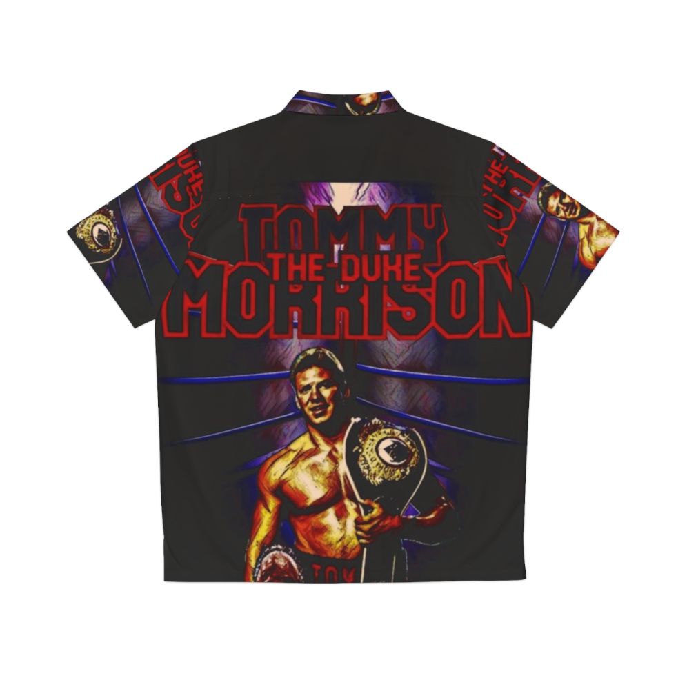 Tommy Morrison Heavyweight Champion Wearing Hawaiian Shirt - Back