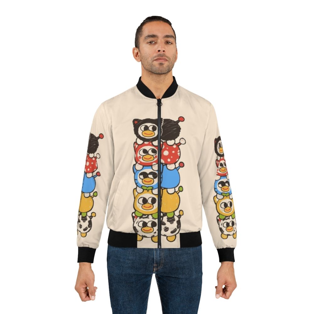 Peepy Bomber Jacket, Stylish Bomber Jacket with Peepy Design - Lifestyle