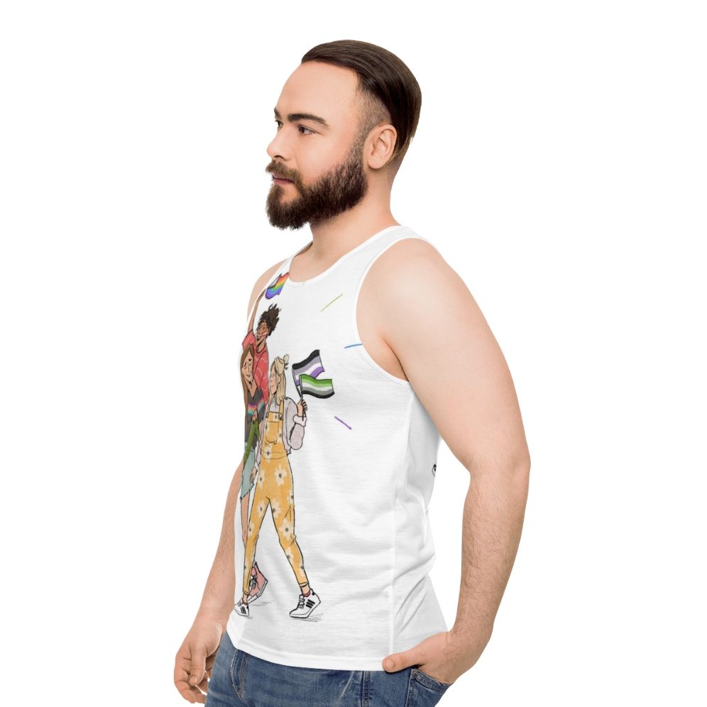 Heartstopper Unisex Tank Top - men side