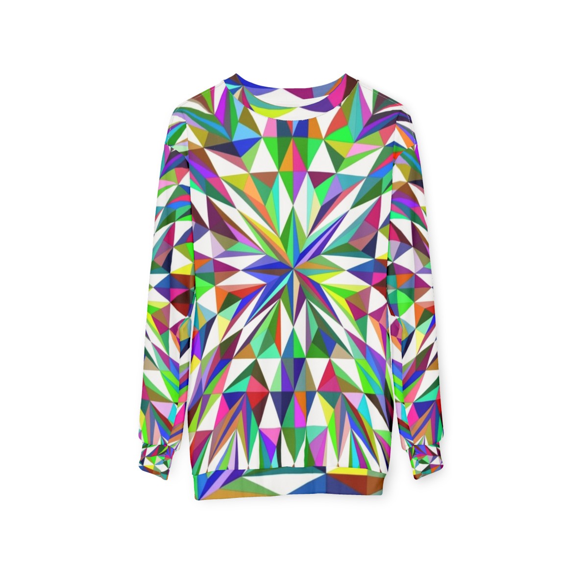 Starlight Sweatshirt with Abstract Patterns and Trendy Nature Design - hanging