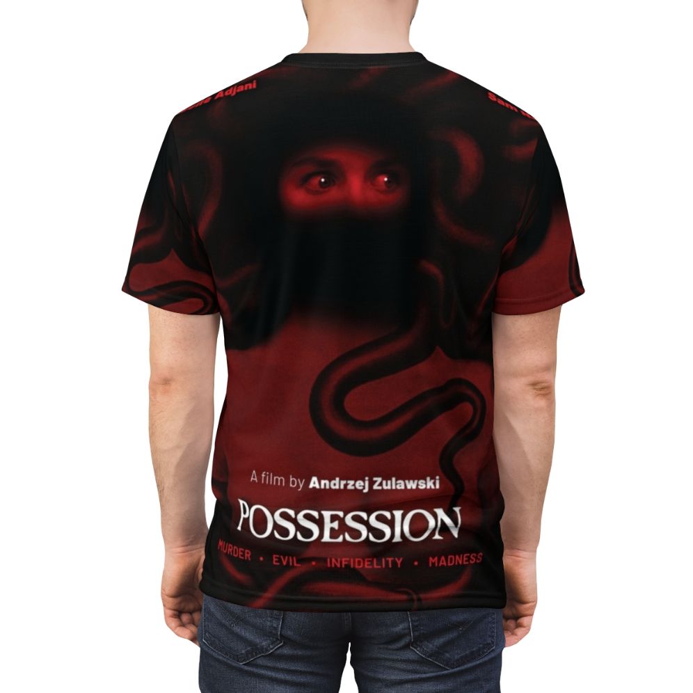 Possession 1981 inspired horror movie cult classic retro t-shirt - men back