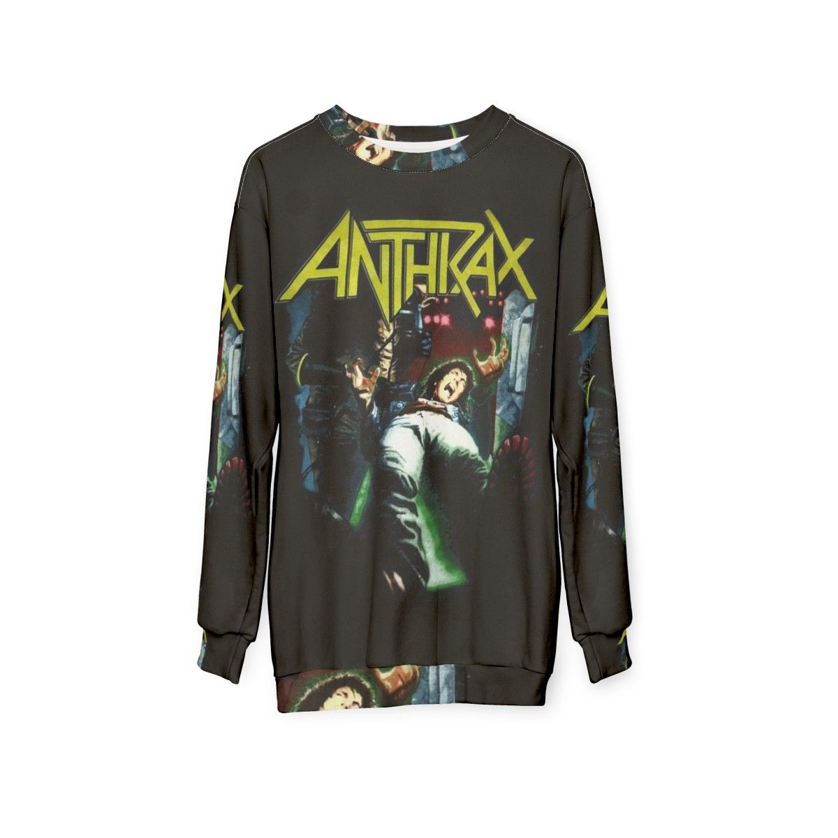 Anthrax Band Logo Sweatshirt - hanging