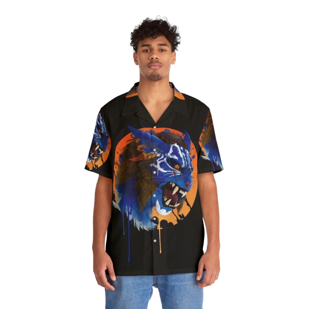 Inigo's Enraged Hawaiian Shirt with Rage and Fury Design - People Front