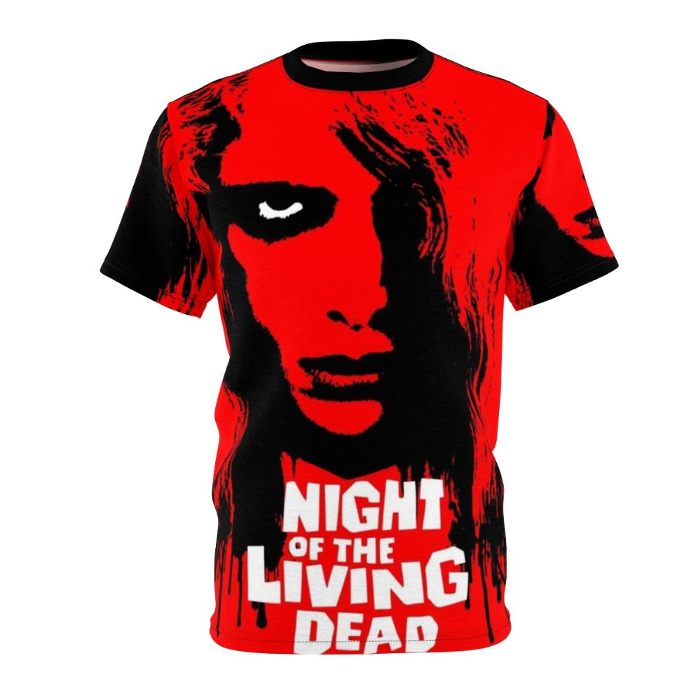 Retro-style t-shirt with a Night of the Living Dead inspired zombie design