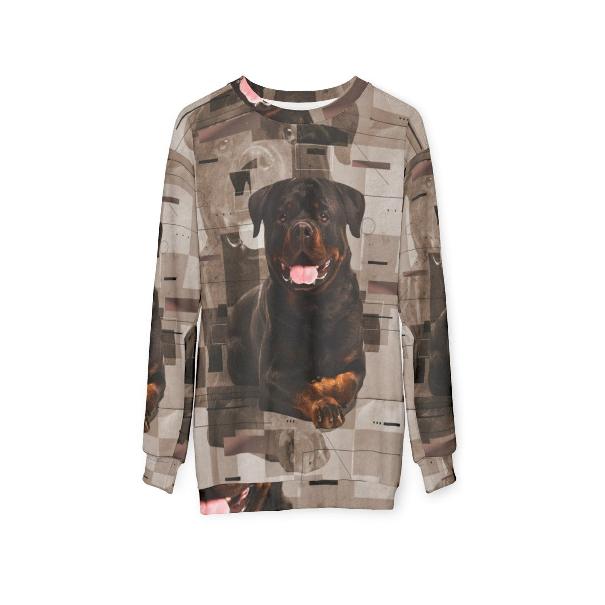 Rottweiler Metzgerhund Digital Art Sweatshirt - hanging