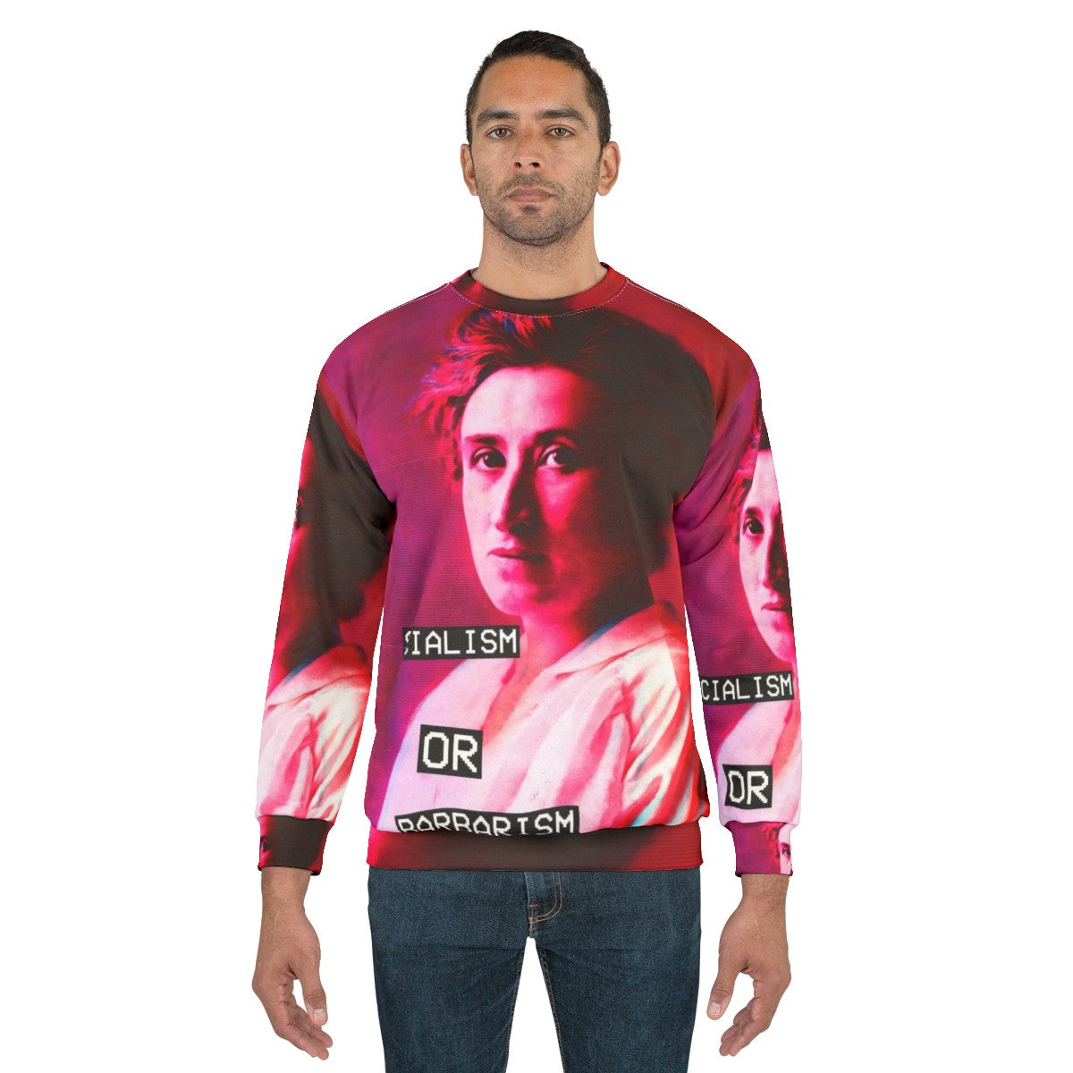 Rosa Luxemburg Anti Fascist Anarchist Sweatshirt - men