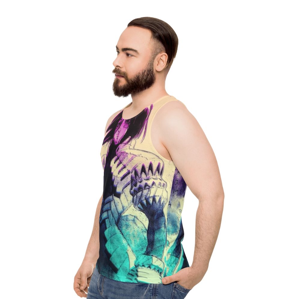 Battle Angel Alita Gunnm Vaporwave Retro Anime Tank Top - men side