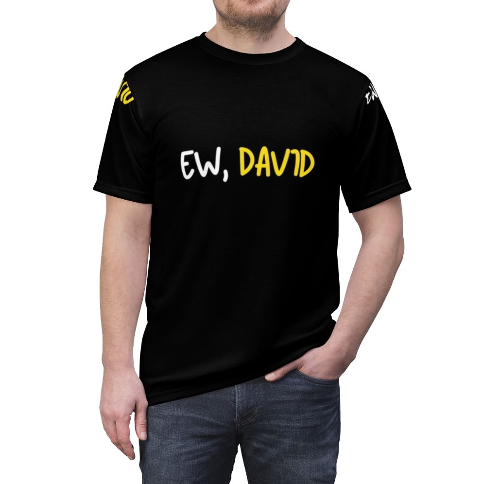 Schitt's Creek inspired "Ew David" all-over-print t-shirt - men front