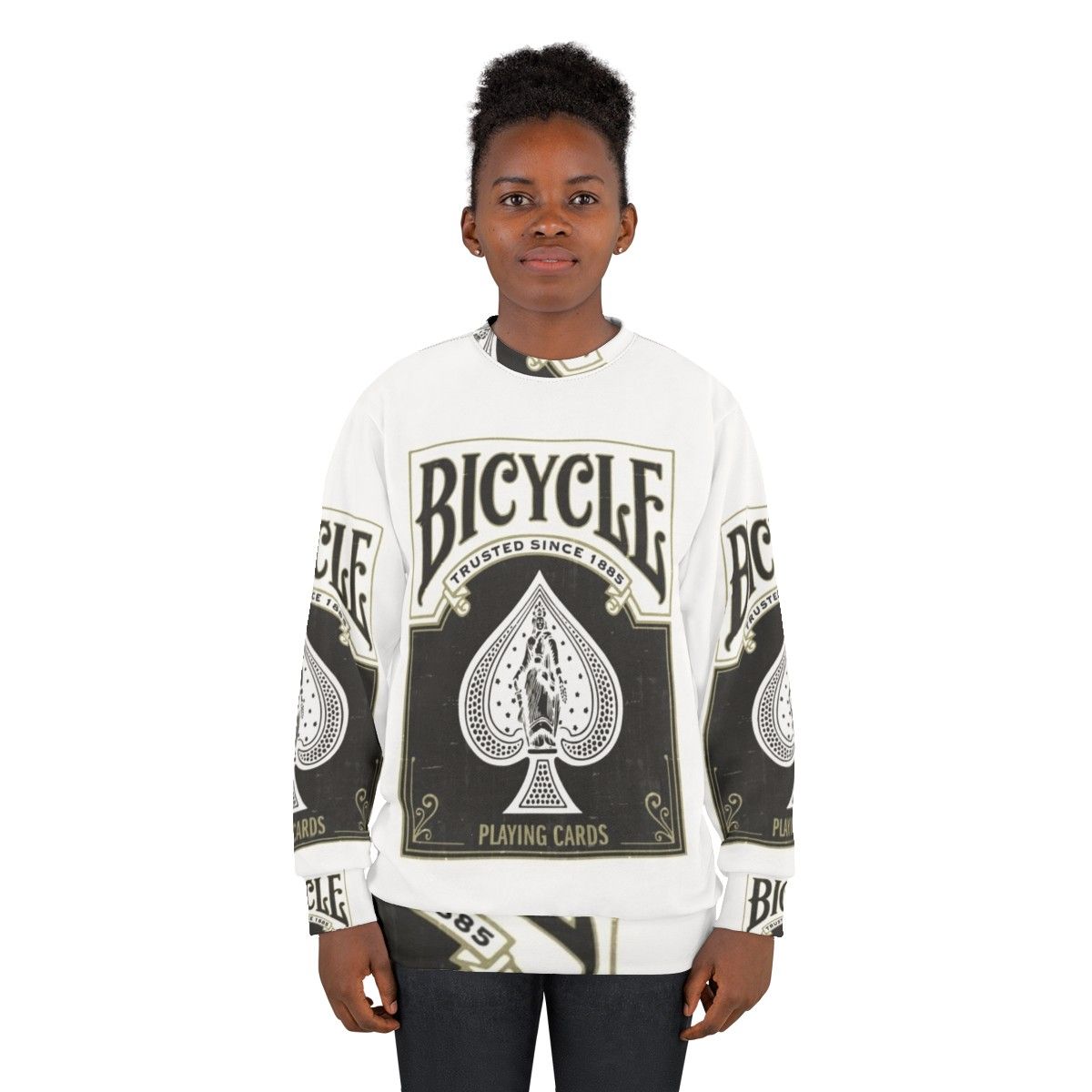 Limited Edition Bicycle Playing Cards Sweatshirt - women