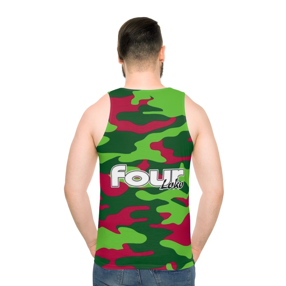 Watermelon Camo 4Loko Unisex Tank Top - men back