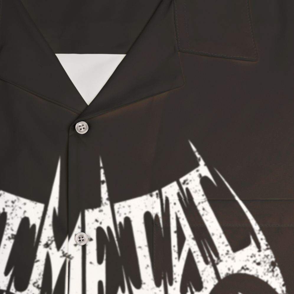 Bat Metal Hawaiian Shirt featuring comic art - Detail