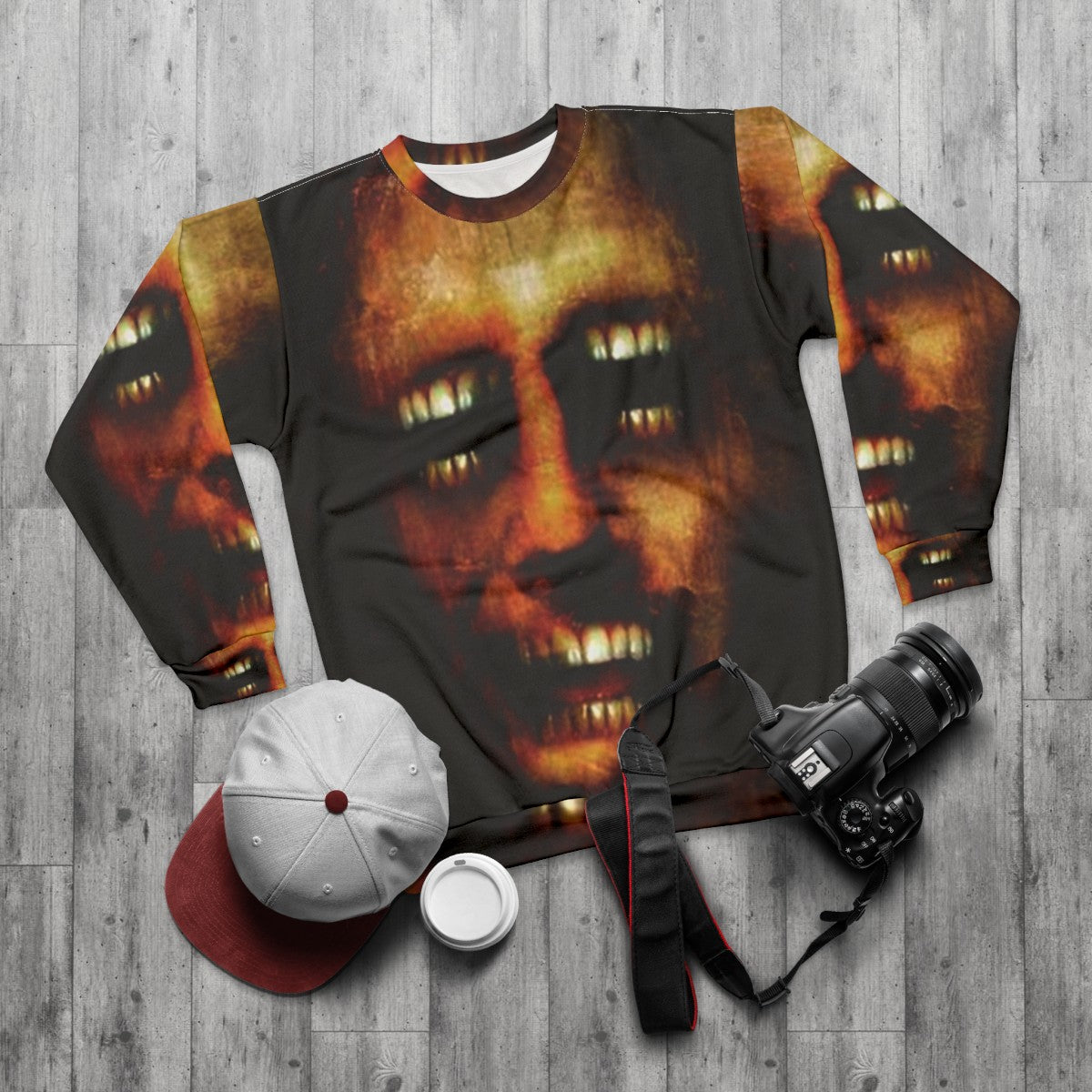 The Sandman Corinthian Gothic Horror Sweatshirt - flat lay