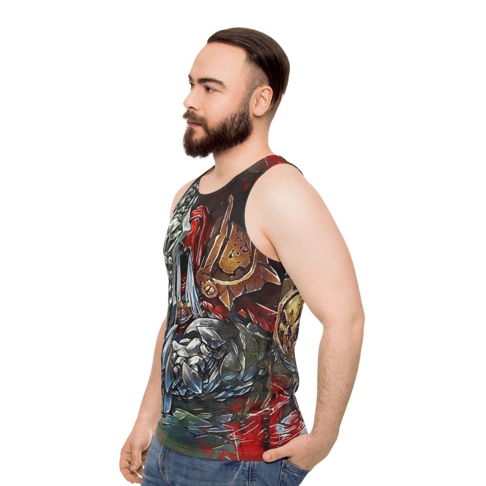 Darksiders War Chaoseater Unisex Gaming Tank Top - men side