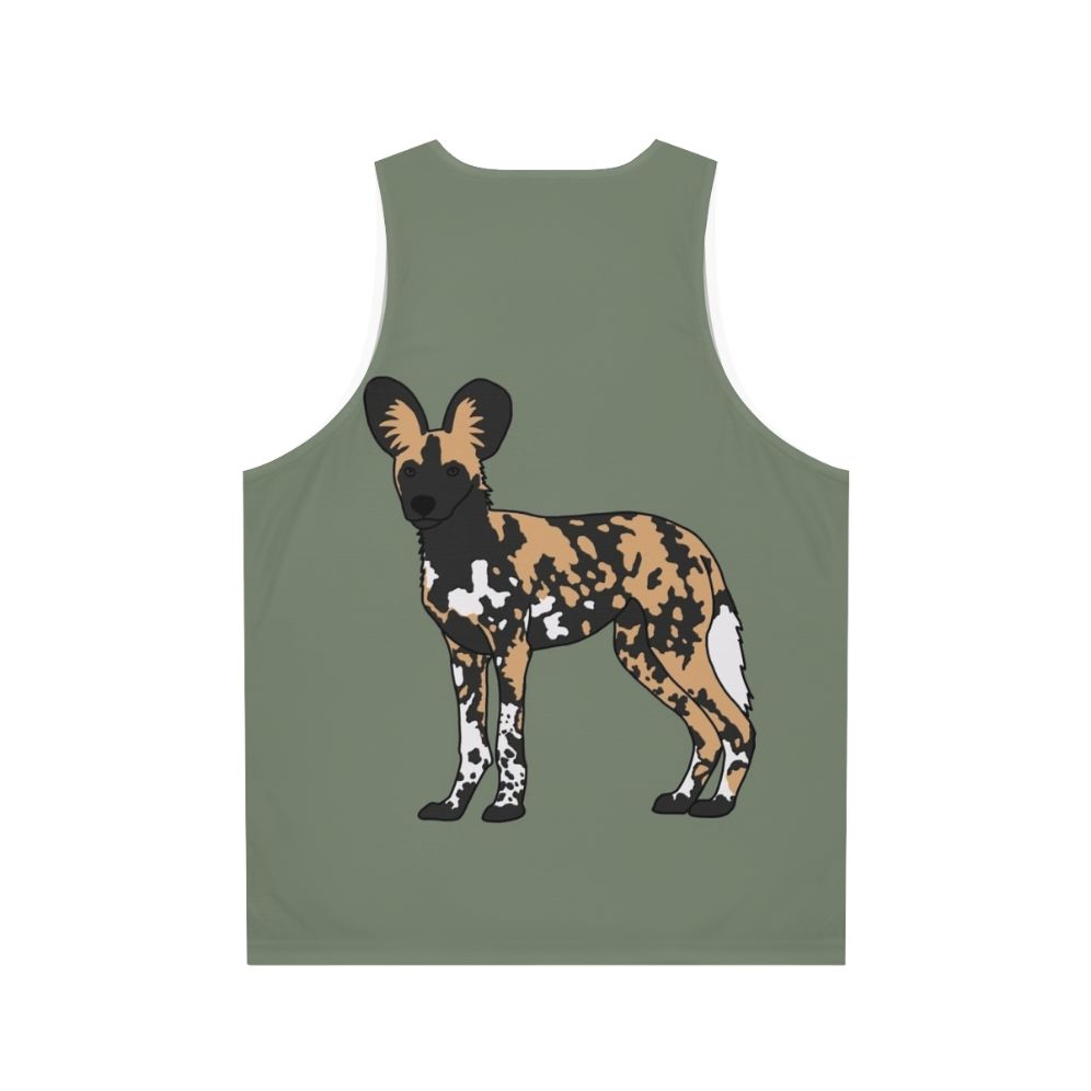 African Painted Dog Unisex Tank Top - Back