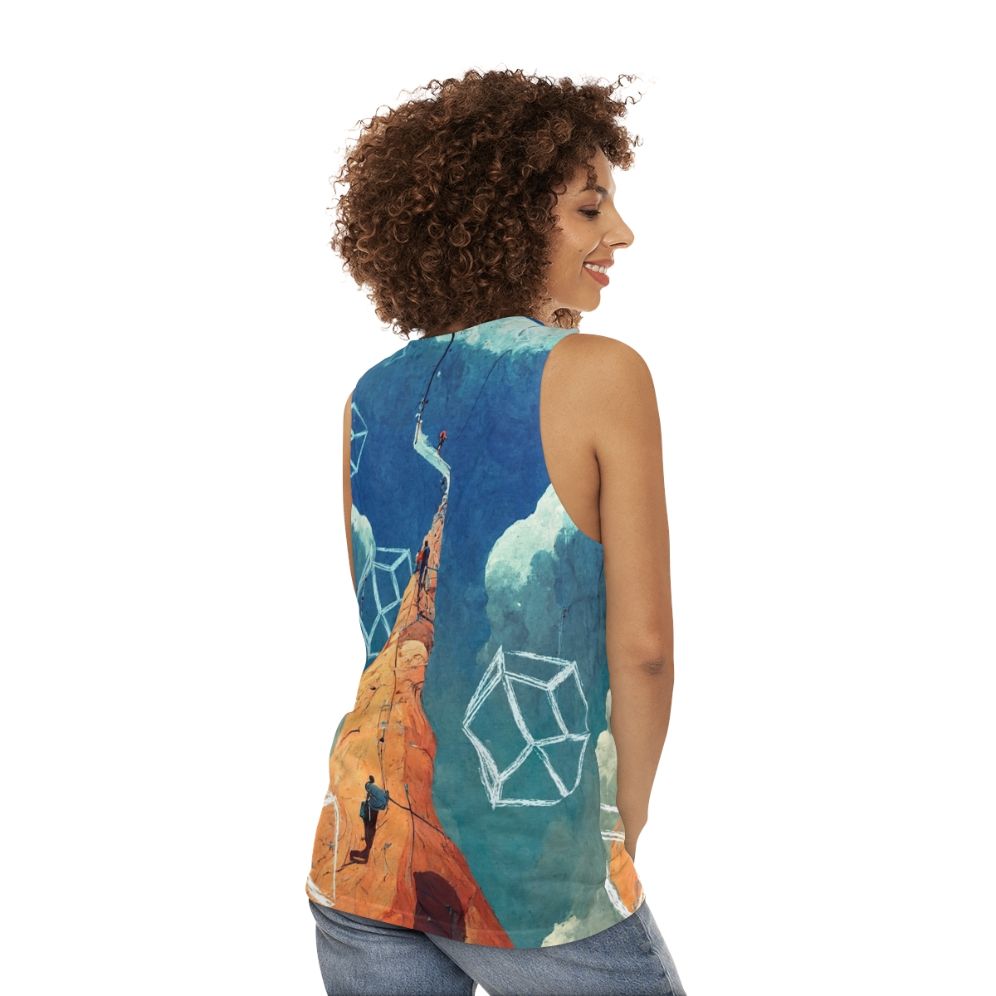 Inspire Rock Climbing Unisex Tank Top - women back