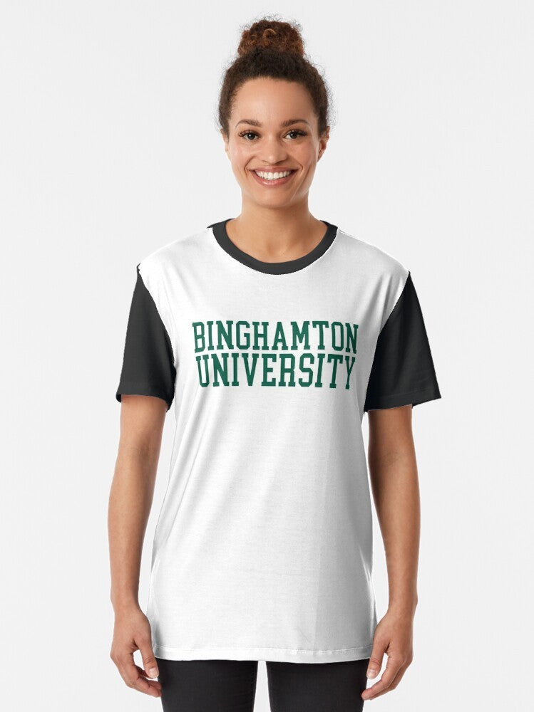 Binghamton University Varsity Font Graphic T-Shirt - Women