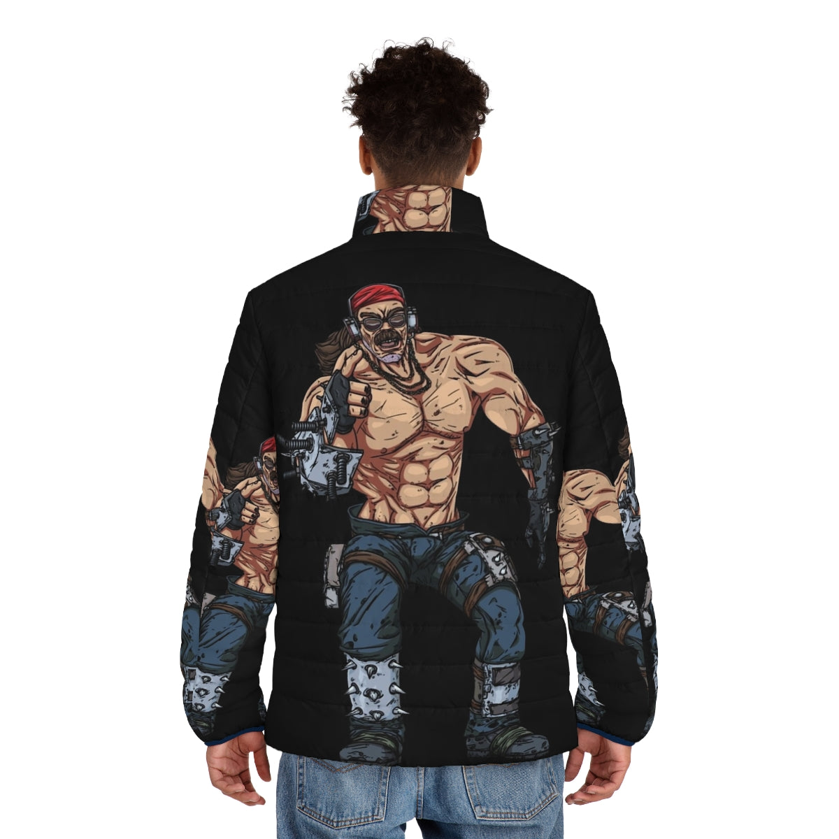 Mister Torgue Borderlands Puffer Jacket - Stylish and Nerdy Gaming Outerwear - men back