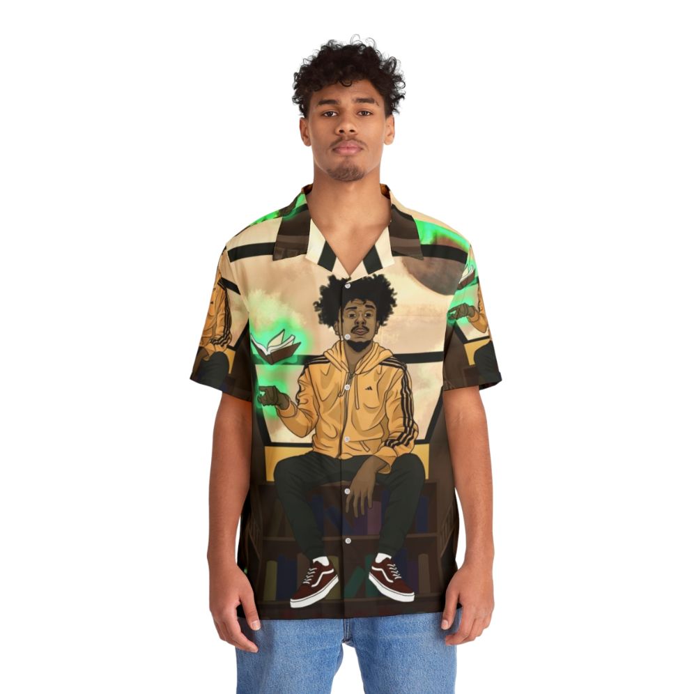 KAAN Library Hawaiian Shirt with fantasy and hip hop design - People Front