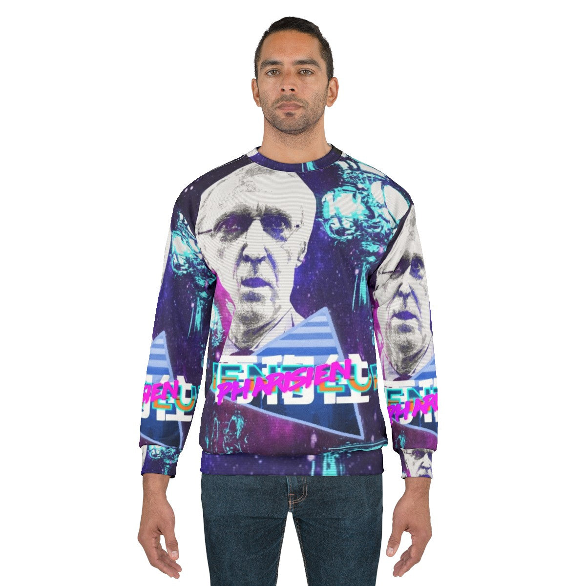 Vaporwave Henry De Lesquen Graphic Sweatshirt - men