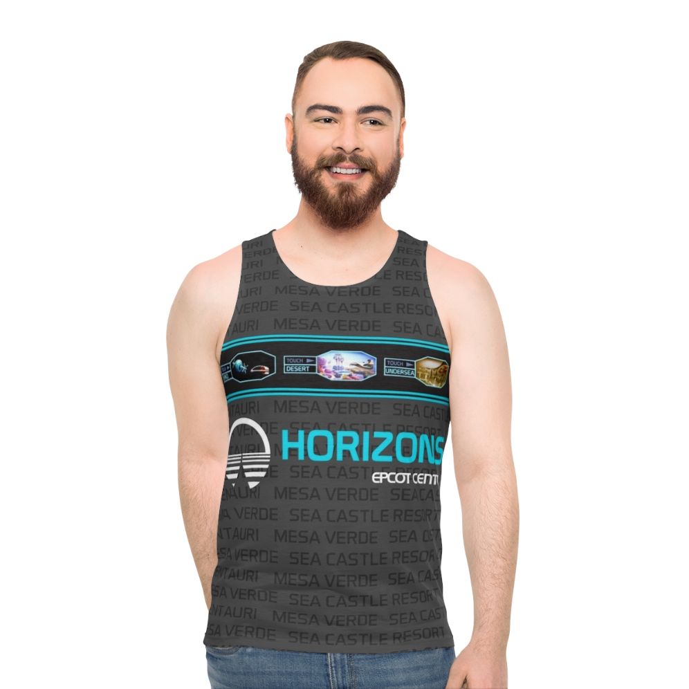 Futuristic Horizons Unisex Tank Top - men