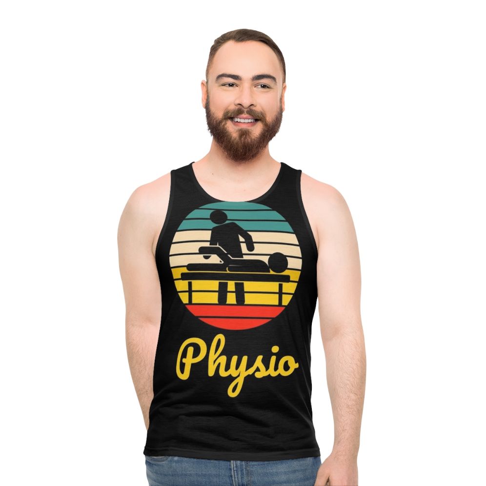 Retro Physio Physiotherapist Unisex Tank Top - men