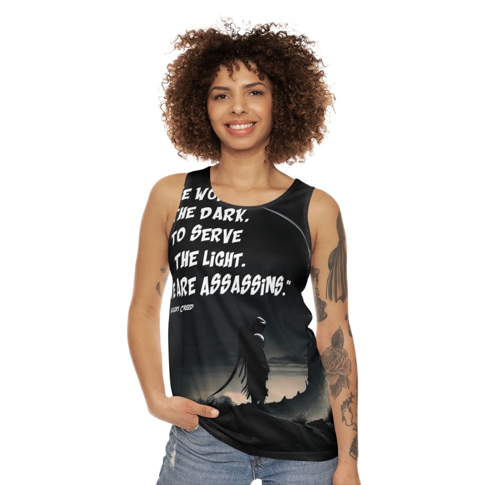 Inspirational Assassin's Creed Unisex Tank Top - women