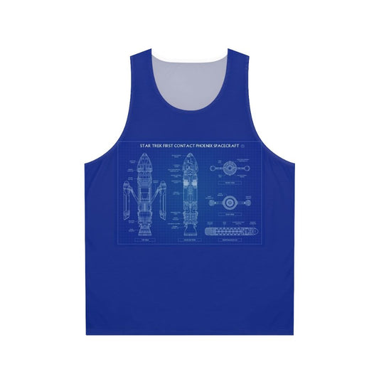 Star Trek First Contact Phoenix Spacecraft Unisex Tank Top