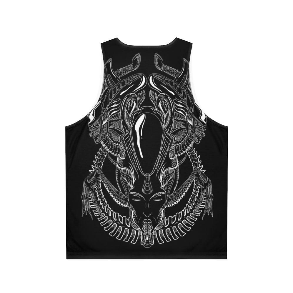 Xenomorph Alien HR Giger Retro Grappler Tank Top - Back