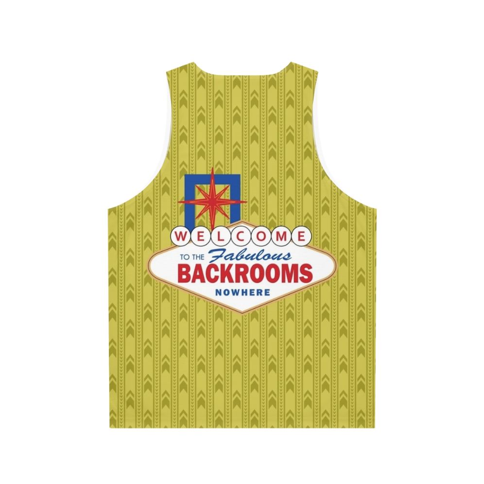 Creepy "Backrooms" Unisex Tank Top - Back