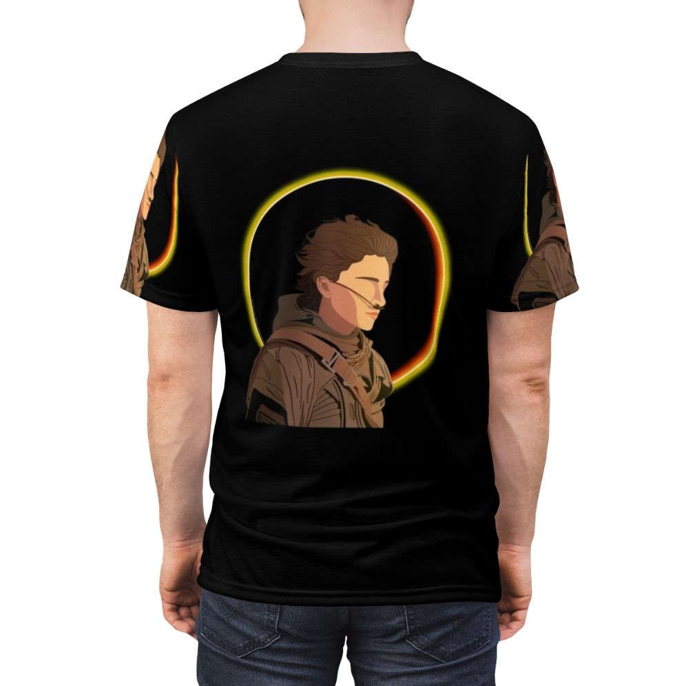 Dune-inspired Poul Atreides graphic t-shirt design - men back