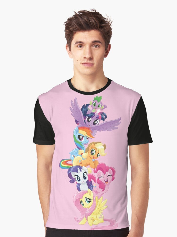 Vibrant graphic t-shirt featuring the beloved characters from My Little Pony - Men