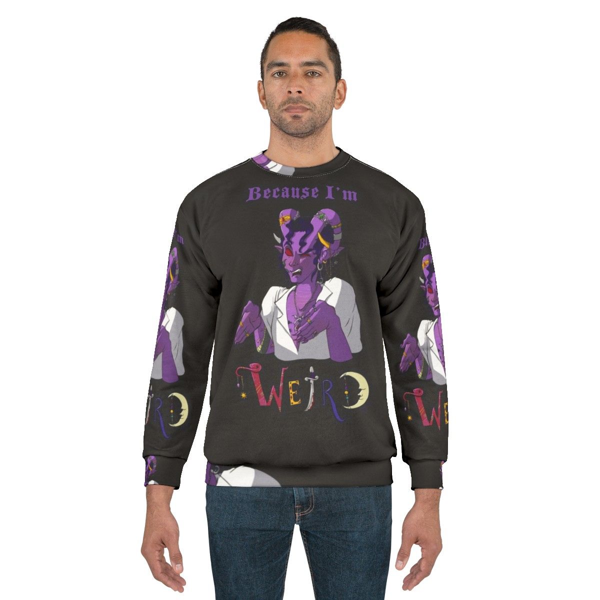 "Because I'm Weird" Critical Role Tiefling Sweatshirt - men