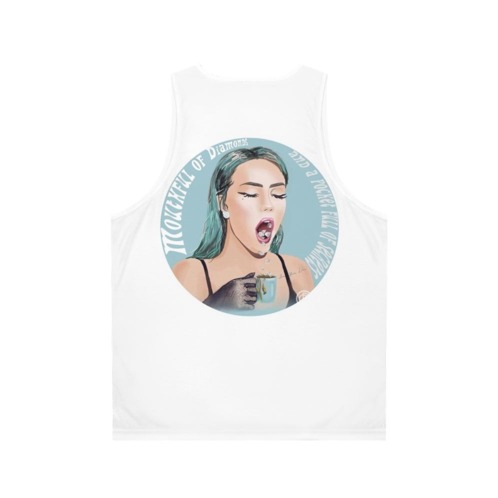 Phantogram Mouthful of Diamonds Unisex Tank Top - Back