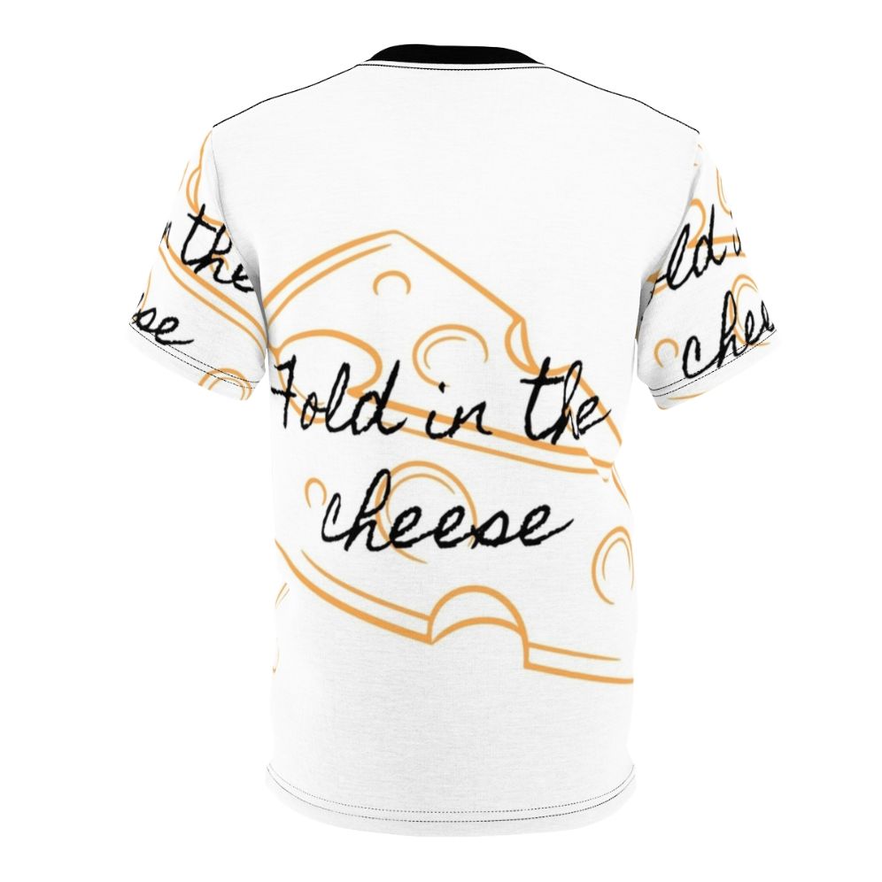 "Fold In the Cheese" inspired t-shirt featuring a design from the popular TV show Schitt's Creek - Back