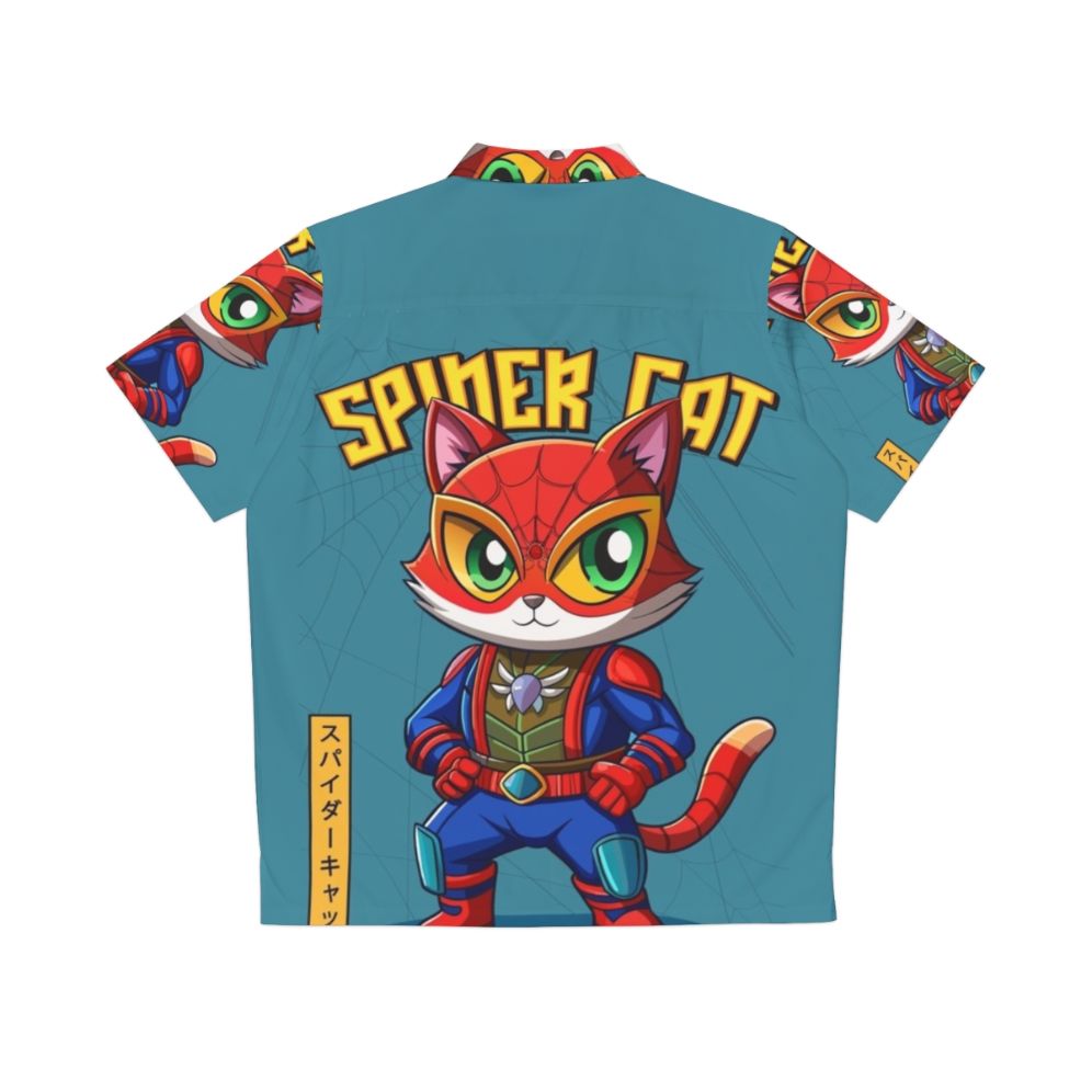 Spider Cat Hawaiian Shirt - Back