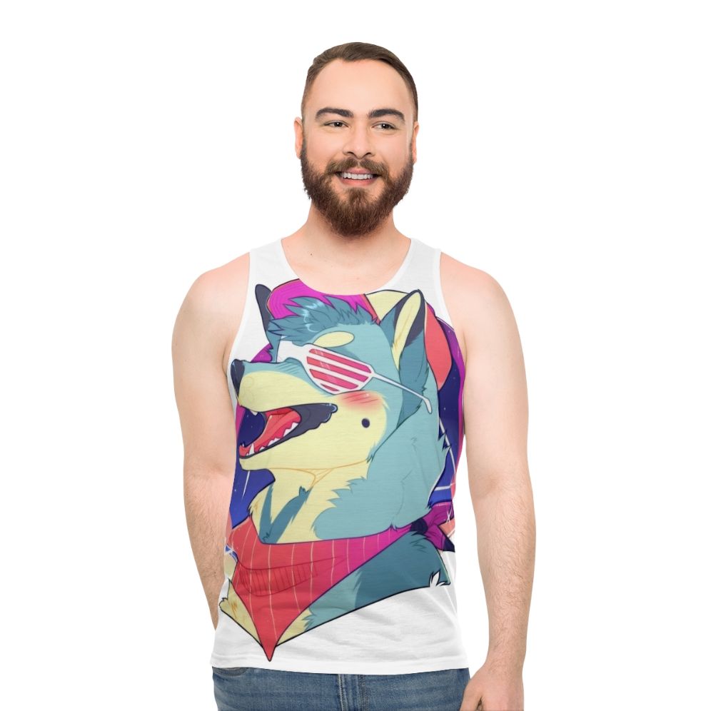 Shiba Inu Furry Fursona Unisex Tank Top - men