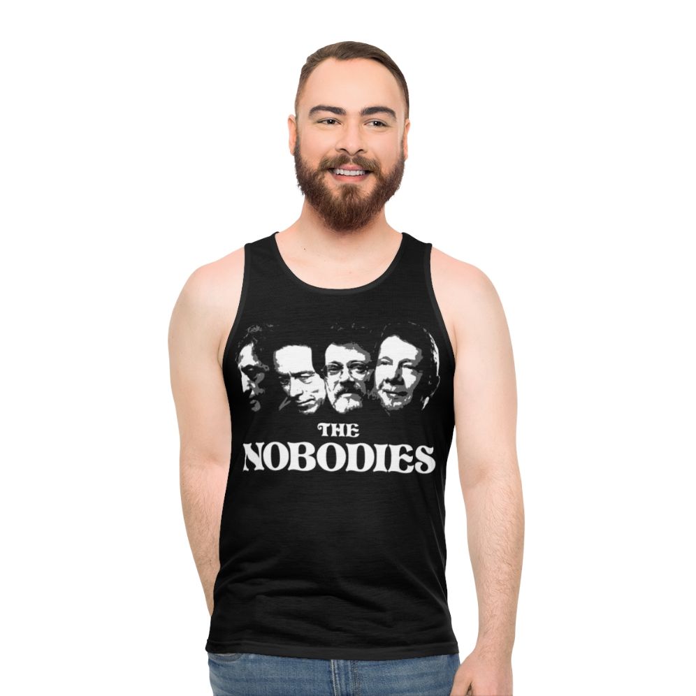 Unisex tank top with spiritual and philosophical design - men