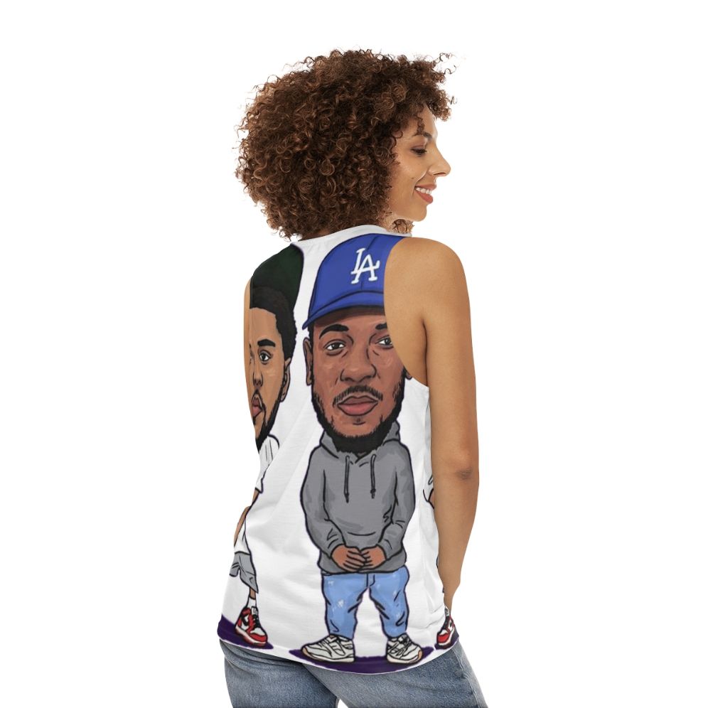 Kendrick Lamar x J. Cole Unisex Tank Top - women back